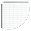 Mastervision Grid Planning Board w/ Accessories, 1 x 2 Grid, 36 x 24, White/Silver MA0392830A